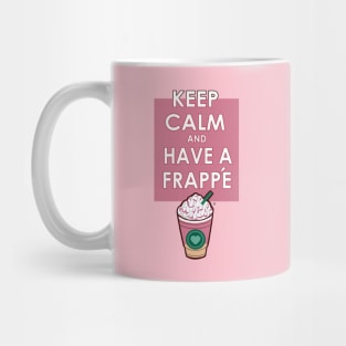 Keep Calm Cute Frappe Heart Mug